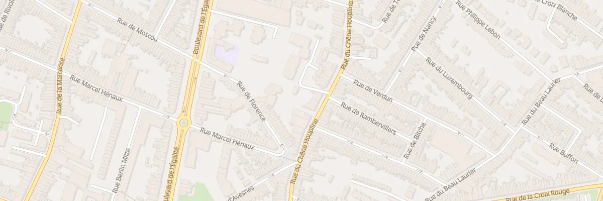 Plan du 87 Rue du Chêne Houpline à Tourcoing