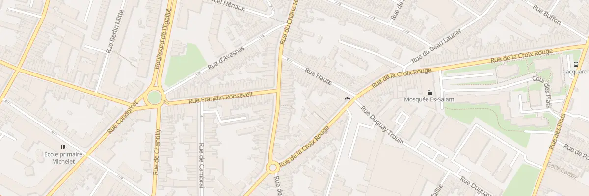 Plan du 38 Rue du Chêne Houpline à Tourcoing