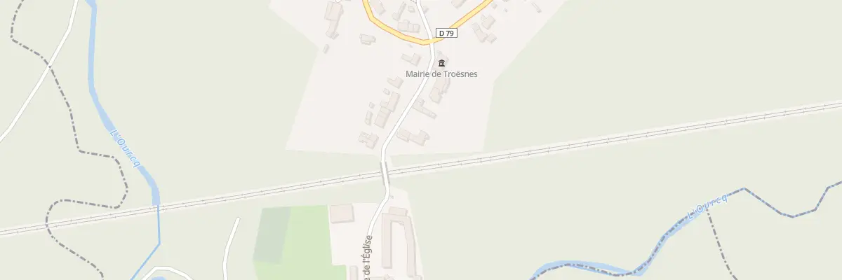 Plan du 1 Rue de l’Eglise à Troësnes