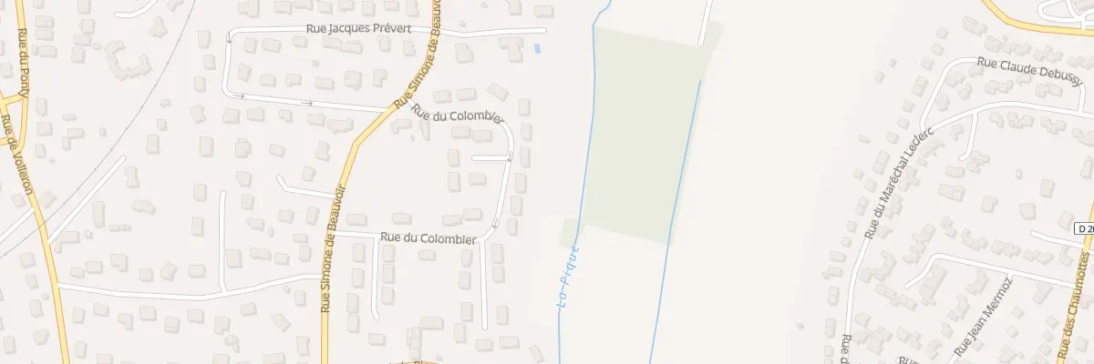 Plan du 13 Rue du Colombier à Coulanges-lès-Nevers