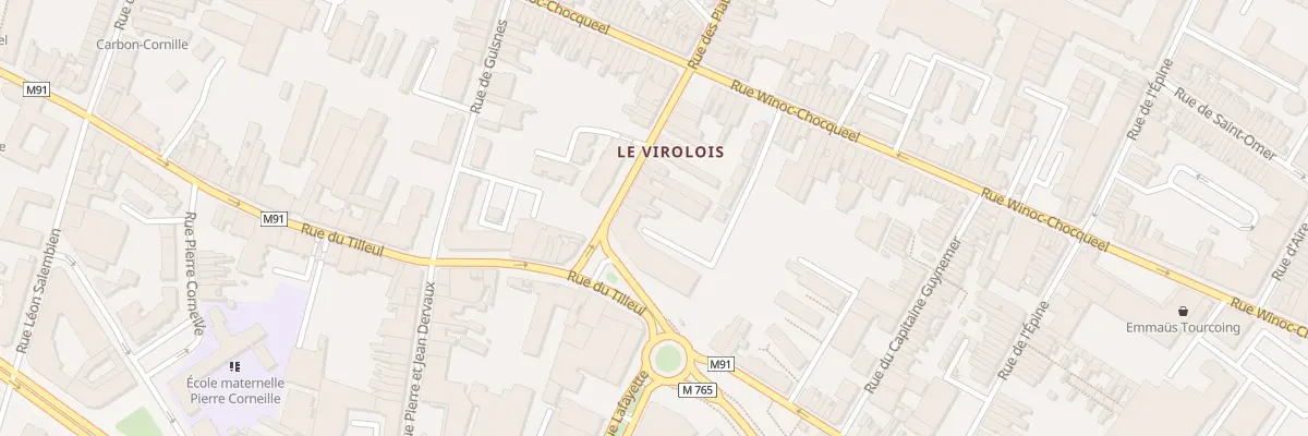 Plan du 16 Rue des Piats à Tourcoing