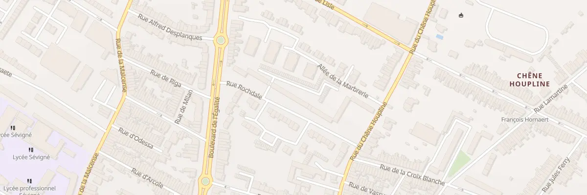Plan du 25 Rue de Rochdale à Tourcoing