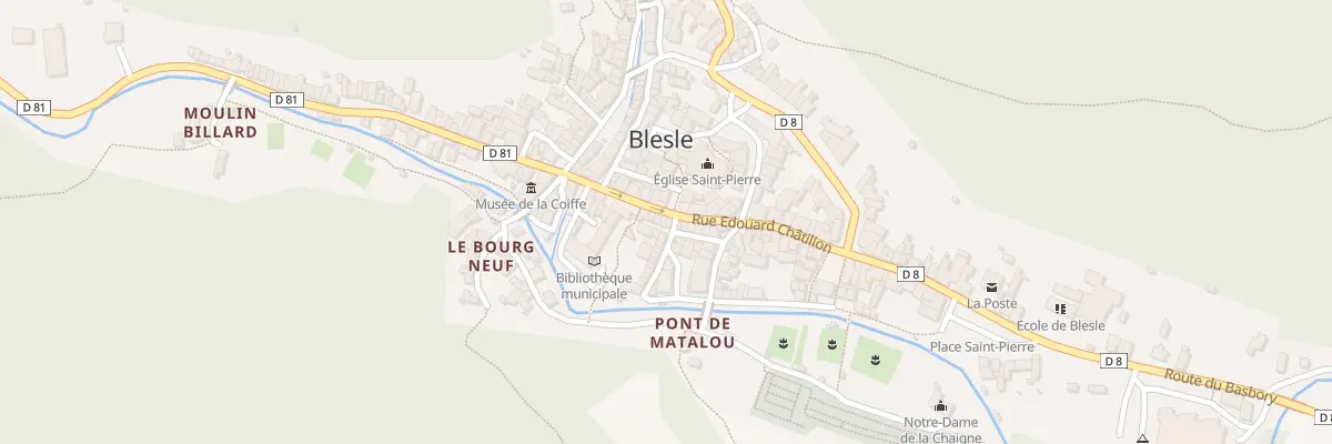 Plan du 5240 Rue Edouard Châtillon à Blesle
