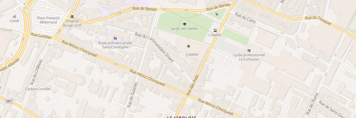 Plan du 65 Rue du Commandant Driant à Tourcoing