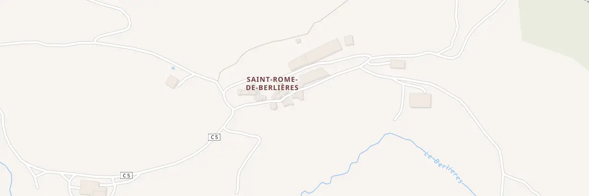 Plan du 5199 Saint Rome de Berlieres à Fondamente