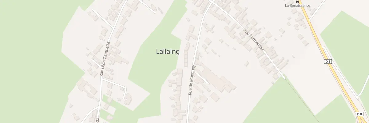 Plan du 160 Rue de Montigny à Lallaing