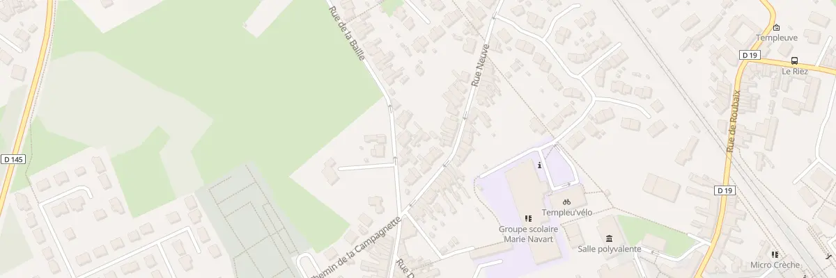 Plan du 2B Rue de la Baille à Templeuve-en-Pévèle