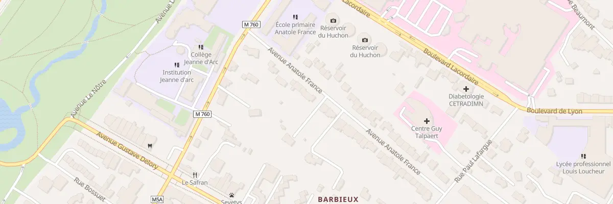Plan du 24 Av Anatole France à Roubaix