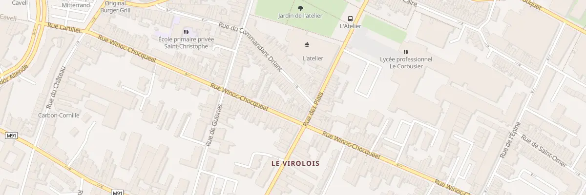 Plan du 70 Rue du Commandant Driant à Tourcoing