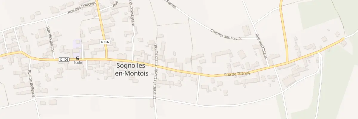 Plan du 23 Rue de Thénisy à Sognolles-en-Montois