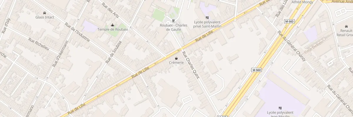 Plan du 73 Rue de Lille à Roubaix