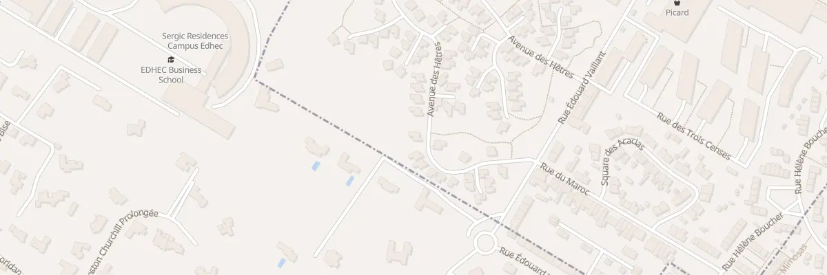 Plan du 94 Av des Hêtres à Roubaix
