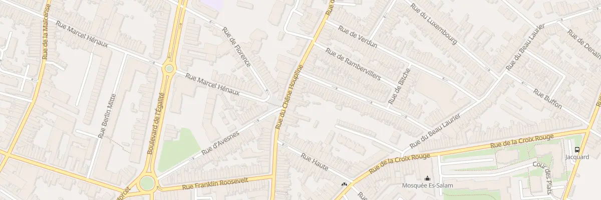 Plan du 76 Rue du Chêne Houpline à Tourcoing