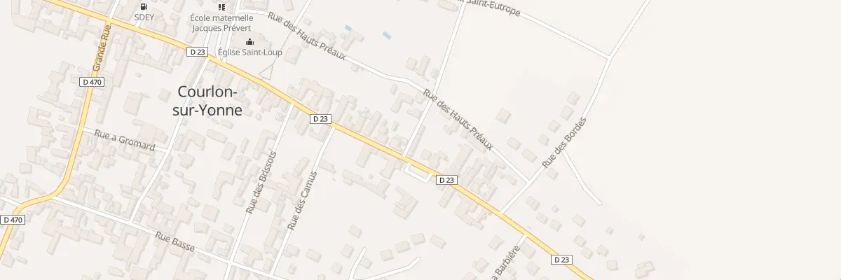 Plan du 40 Rue des Préaux à Courlon-sur-Yonne