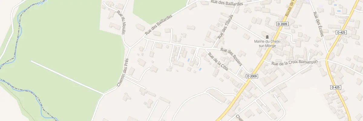 Plan du 27 Rue de la Cote au Cheix-sur-Morge