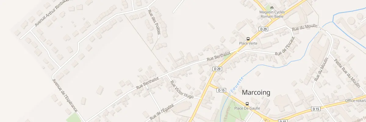 Plan du 14 Rue Berthelot à Marcoing