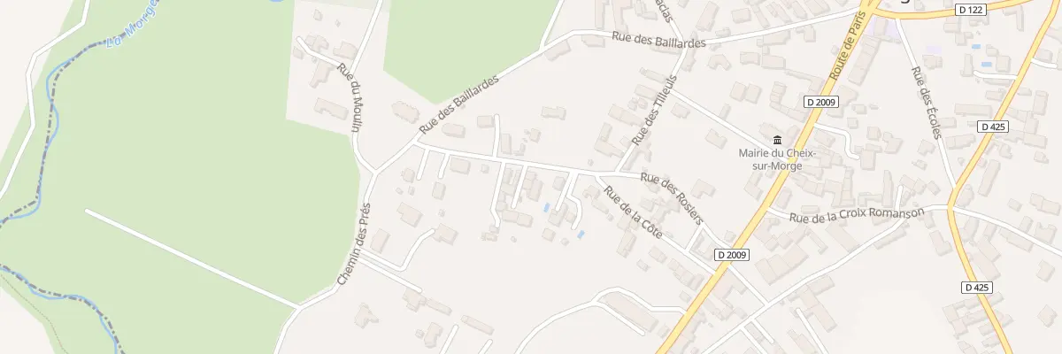 Plan du 25 Rue de la Cote au Cheix-sur-Morge