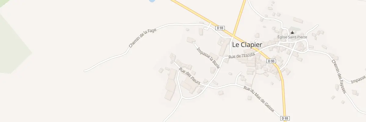 Plan du 5096 Le Clapier au Clapier