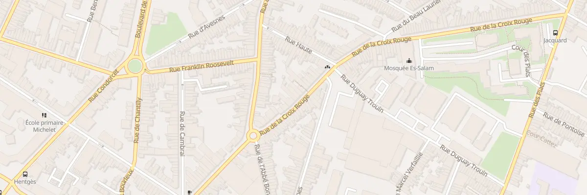 Plan du 25 Rue de la Croix Rouge à Tourcoing