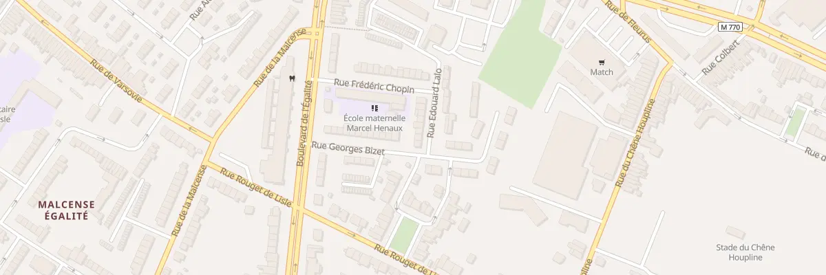 Plan du 3 Rue Edouard Lalo à Tourcoing