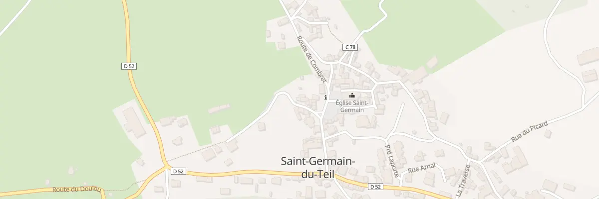 Plan du 8 Rue de la Ville Seche à Lanuéjols
