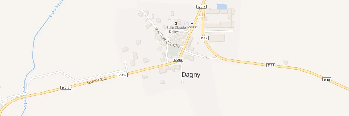 Plan du 8 Grande Rue à Dagny