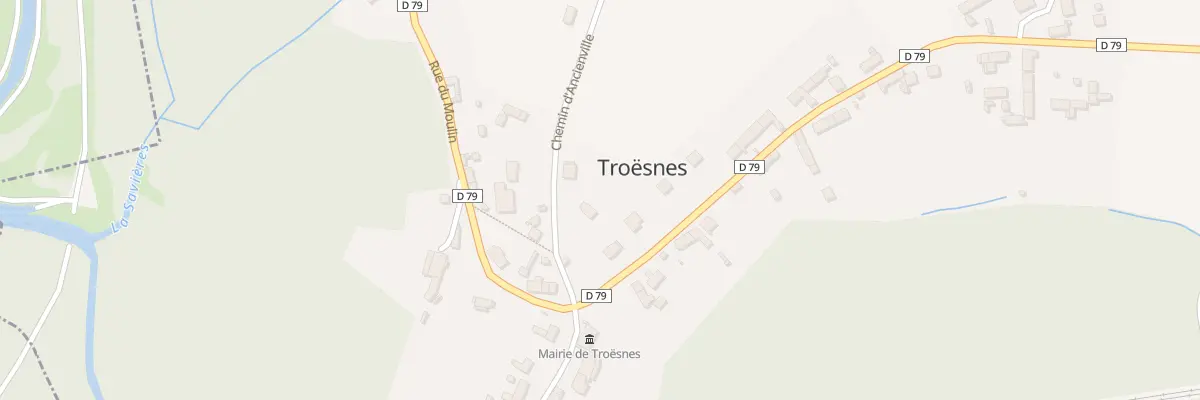 Plan du 4 Che d’Ancienville à Troësnes