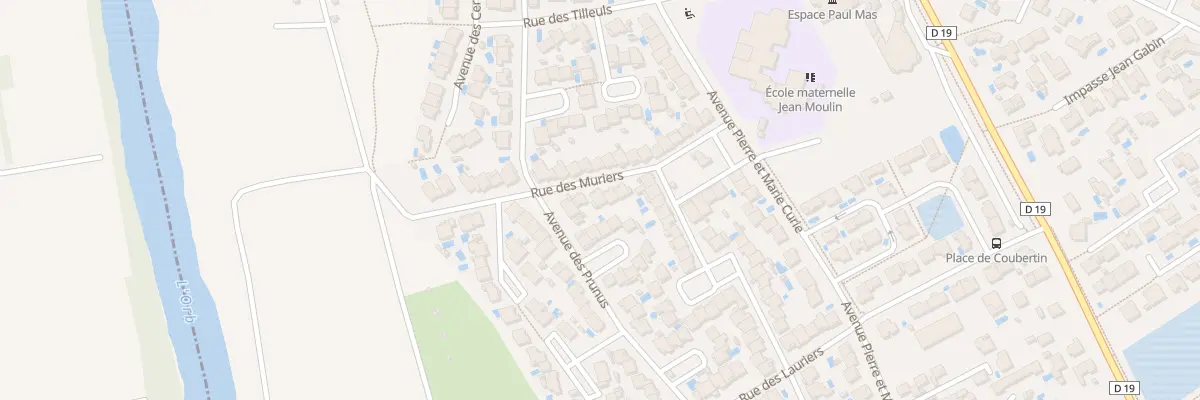 Plan du 5 Rue des Mûriers à Lignan-sur-Orb