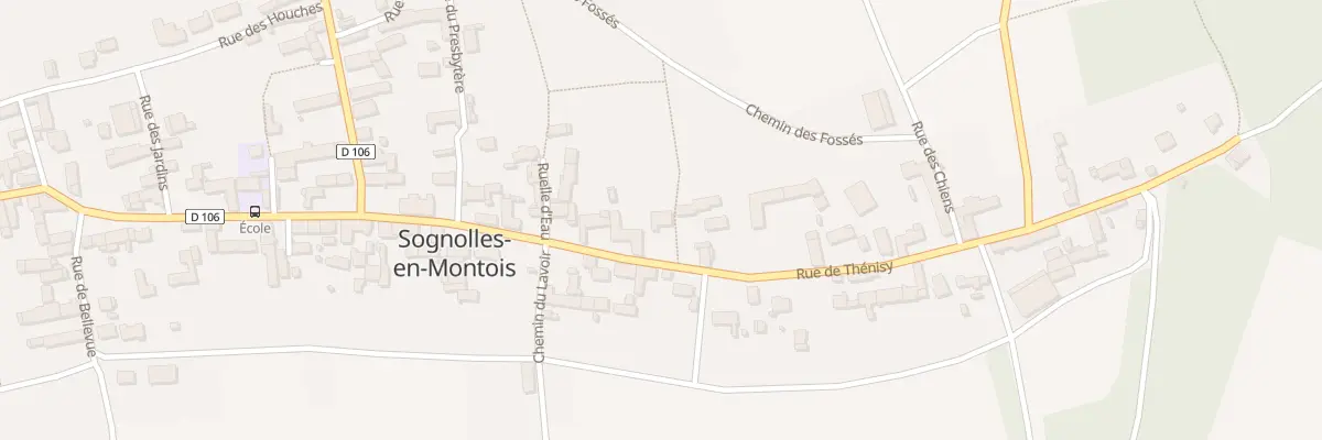 Plan du 25 Rue de Thénisy à Sognolles-en-Montois