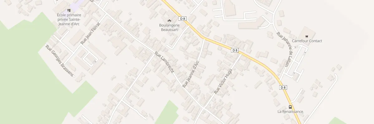Plan du 10 Rue Jeanne d’Arc à Lallaing