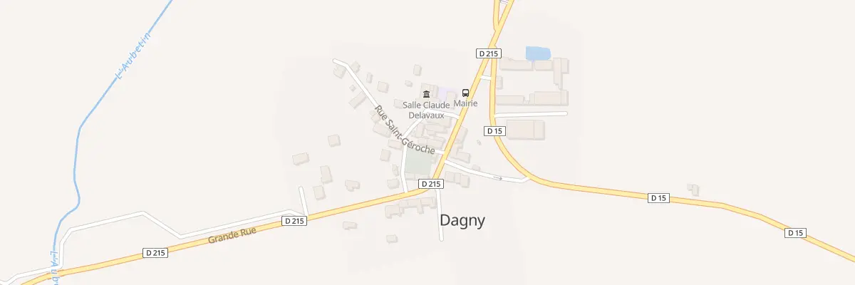 Plan du 6 Grande Rue à Dagny