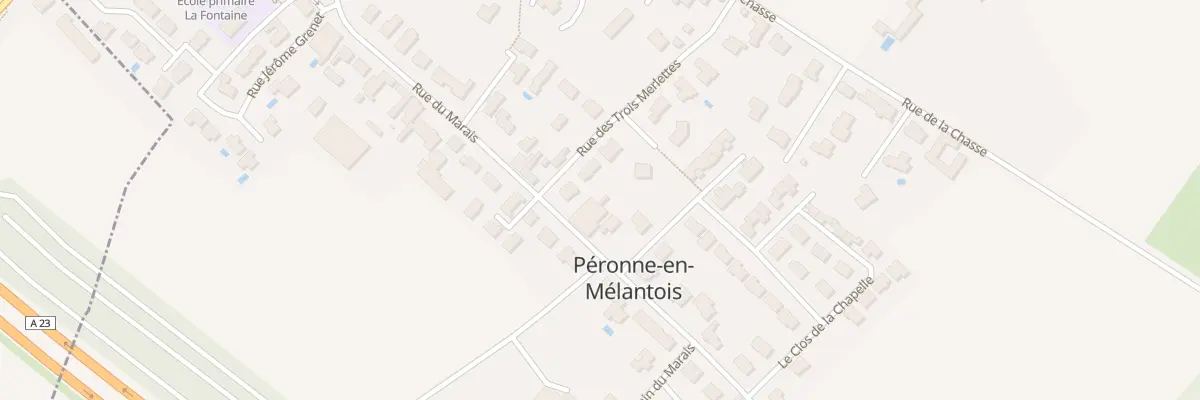 Plan du 273 Rue du Marais à Péronne-en-Mélantois