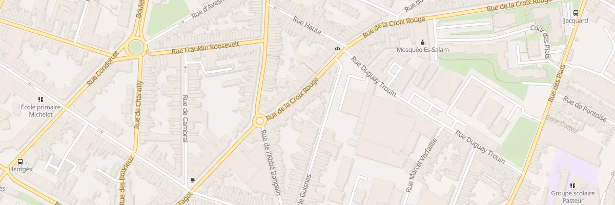 Plan du 28 Rue de la Croix Rouge à Tourcoing
