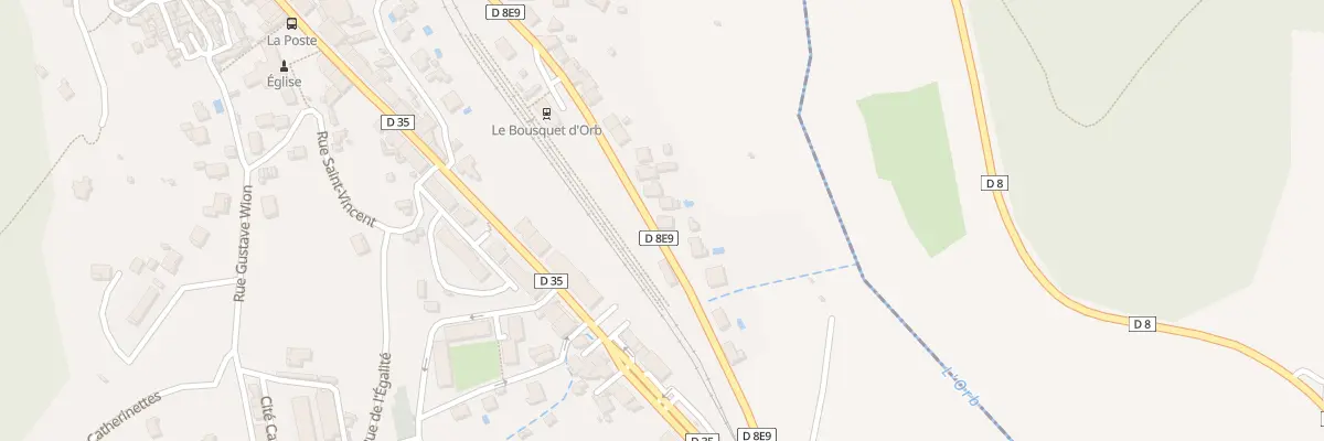 Plan du 27 Av de la Gare au Bousquet-d’Orb