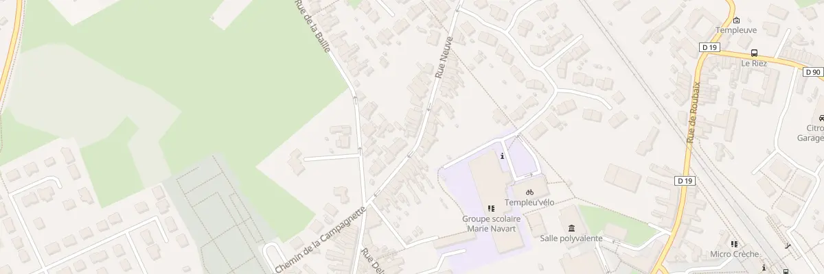 Plan du 79 Rue Neuve à Templeuve-en-Pévèle