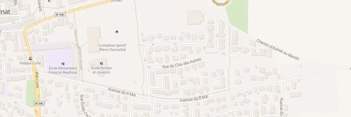 Plan du 7 Rue Le Clos des Aulnes à Aulnat