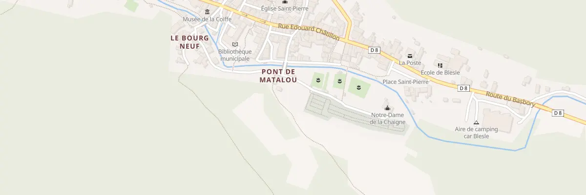 Plan du 5471 Le Bedonda à Blesle