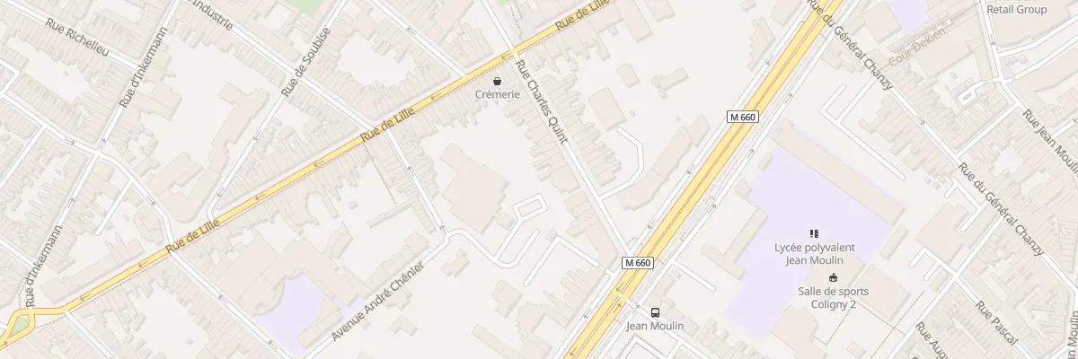 Plan du 32 Rue Charles Quint à Roubaix
