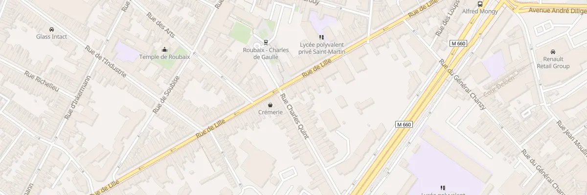 Plan du 65 Rue de Lille à Roubaix