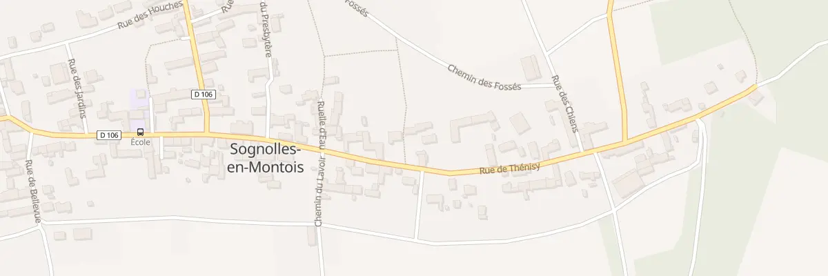 Plan du 27 Rue de Thénisy à Sognolles-en-Montois