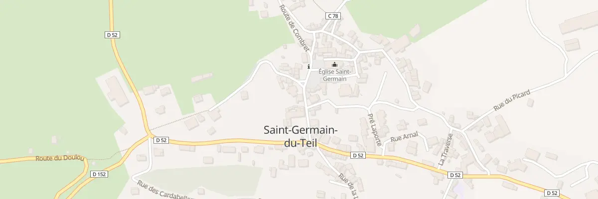 Plan du 2 Rue des Ecoles à Saint-Germain-du-Teil
