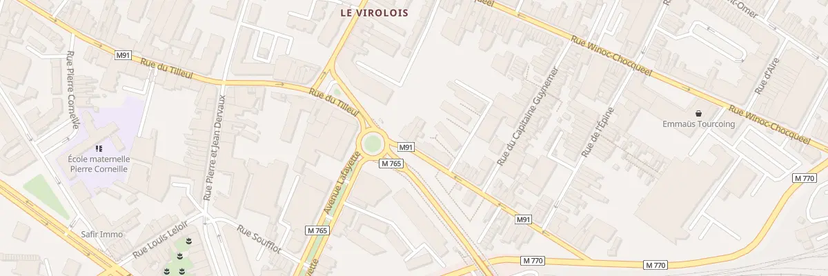 Plan du 107 Rue du Tilleul à Tourcoing