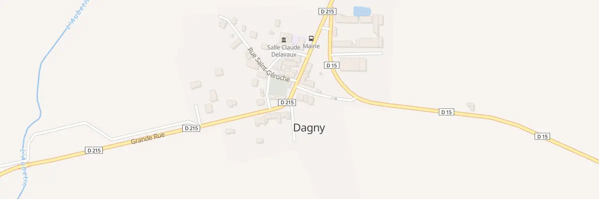 Plan du 5 Grande Rue à Dagny