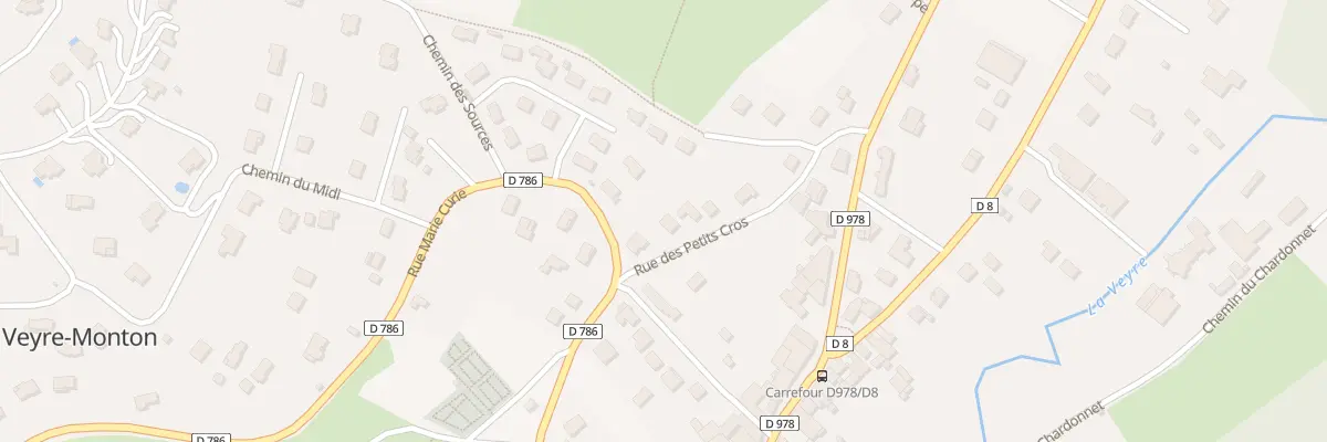 Plan du 3 Rue des Petits Cros à Veyre-Monton