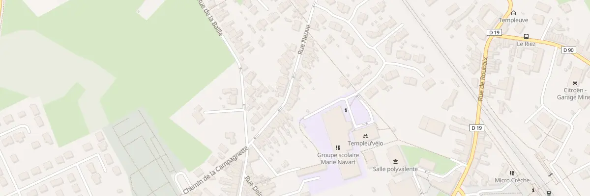 Plan du 70 Rue Neuve à Templeuve-en-Pévèle