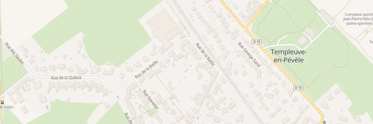 Plan du 66 Rue de la Baille à Templeuve-en-Pévèle