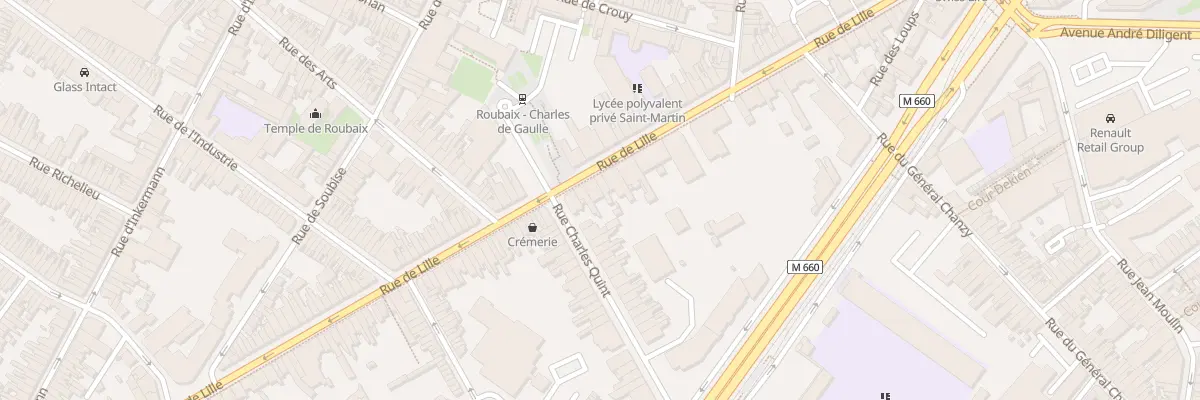 Plan du 61 Rue de Lille à Roubaix