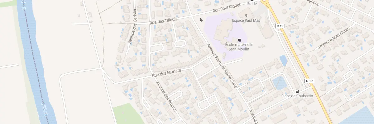 Plan du 14 Rue des Mûriers à Lignan-sur-Orb