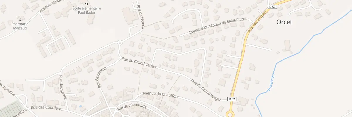 Plan du 23 Lot Hameau du Grand Verger à Orcet