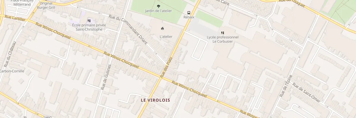 Plan du 54 Rue des Piats à Tourcoing